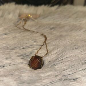 Amber Pendant Necklace